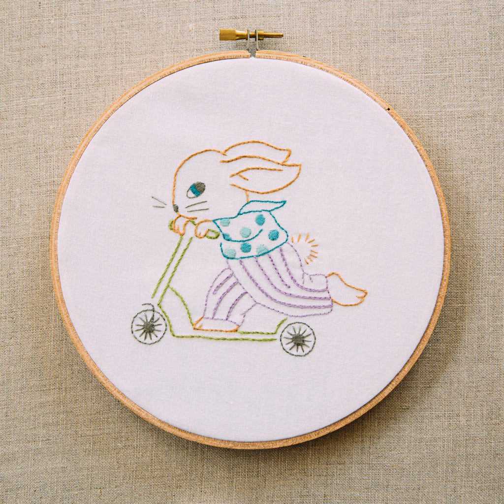 Lovely Funny Bunny Embroidery Kit DIY Needlework Rabbit Pattern Needlecraft  for Beginner Cross Stitch Artcraft(With Hoop) - AliExpress